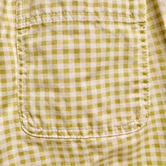 Aritzia Sunday Best lime green/white check Jaden pant. Not Sold anymore - Picture 3 of 6